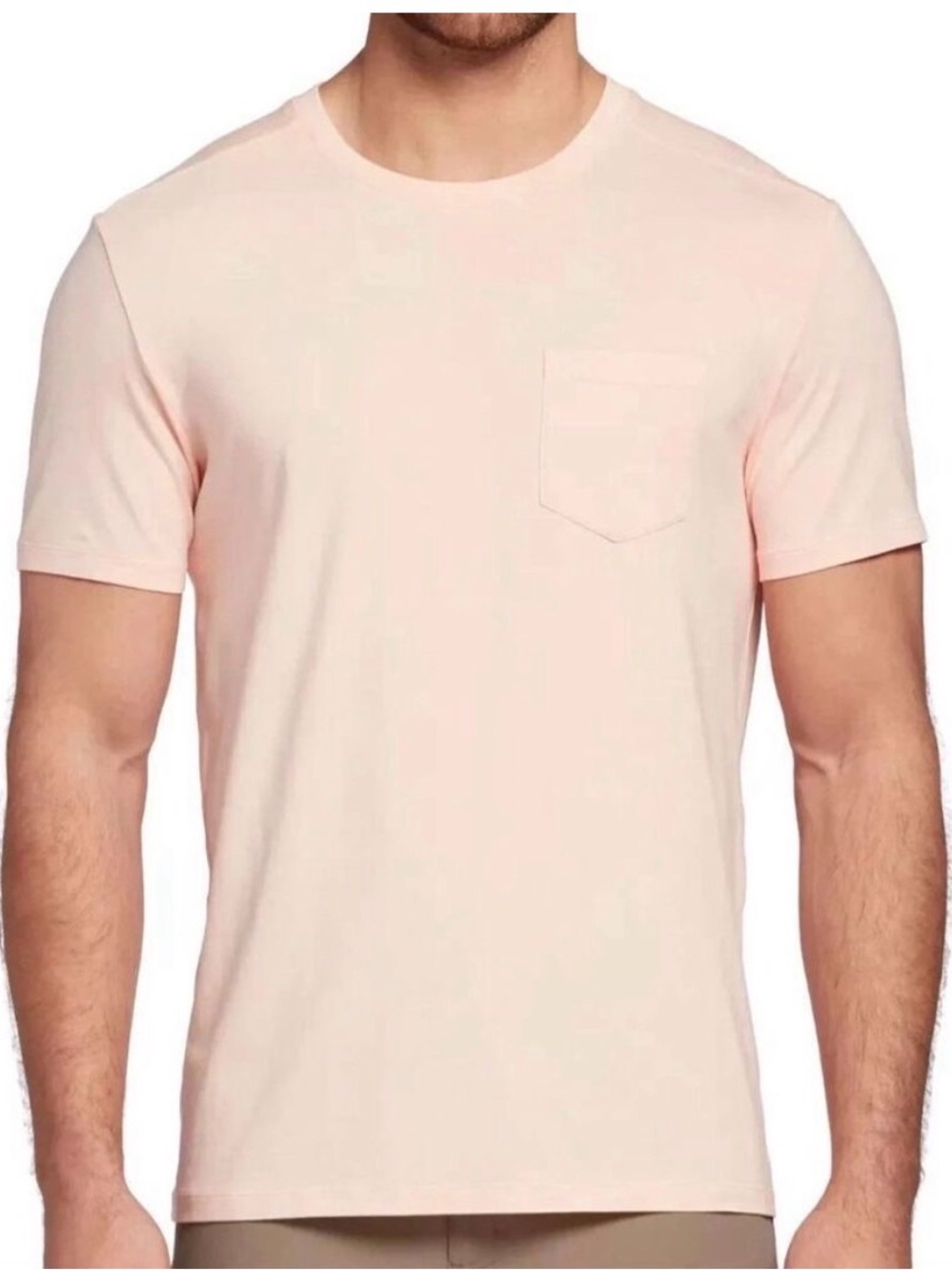 VRST Men's Sun Kissed Pink  Essential Pocket Tee - Small